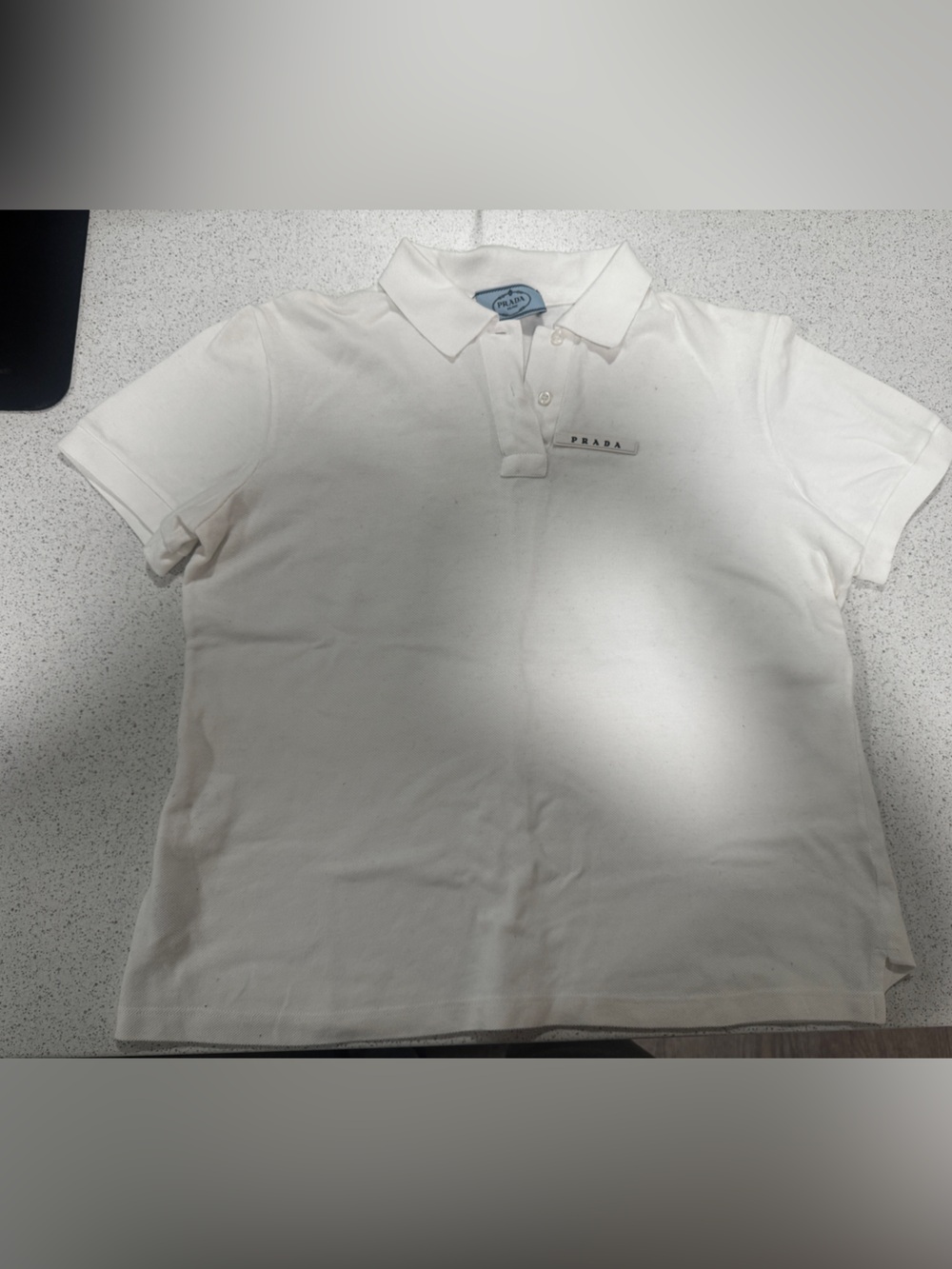 Prada White Women's Short-Sleeve Polo